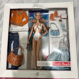 Brand new in box best models on location south beach Barbie collector 2006